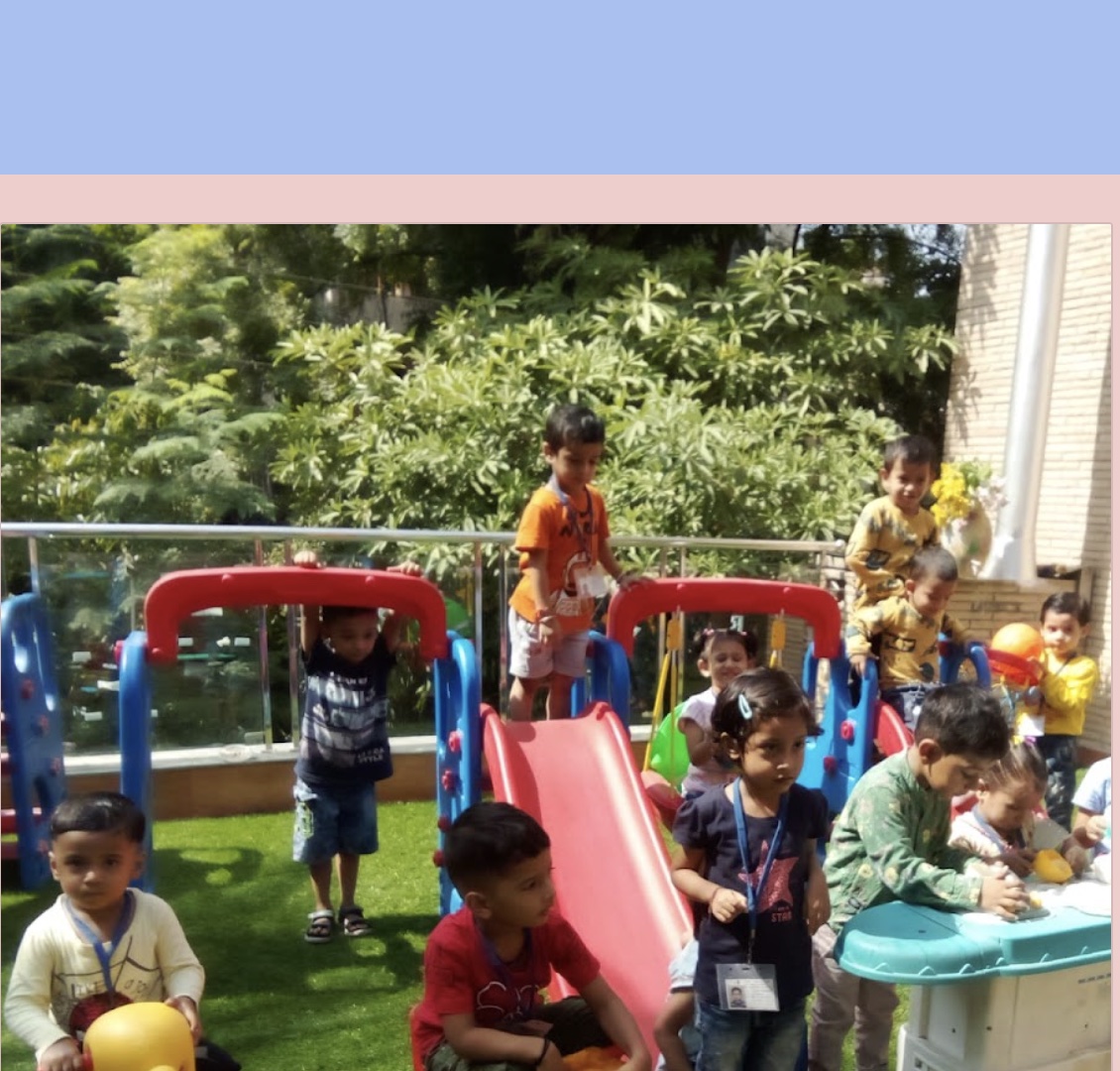 Children at the school playground