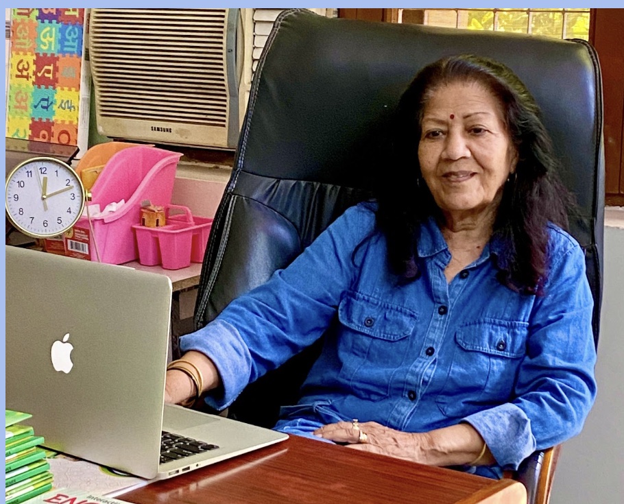 Mrs. Vimal Saxena, principal of First Step School