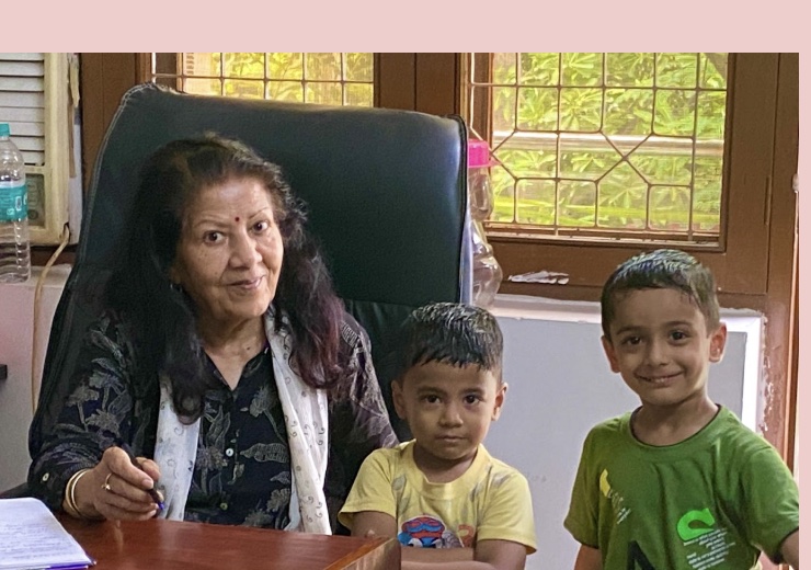 Mrs. Vimal Saxena with students